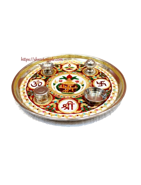 Style Creation Designer Stainless Steel  Pooja thali And Set