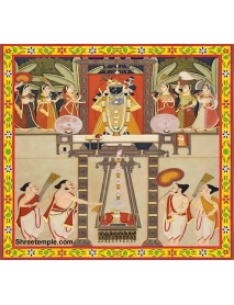 Digital Pichwai of Shrinathji and Lalan